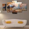 Whitetail Deer 02 - Animal 5 Panel Canvas Art Wall Decor