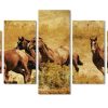 Wild Horse - Animal 5 Panel Canvas Art Wall Decor
