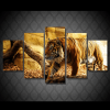 Wild Tiger - Ani5 Panel Canvas Art Wall Decor 5 Panel Canvas Art Wall Decor