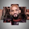 Will Smith - Famous Person 5 Panel Canvas Art Wall Decor