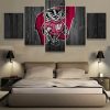 Wisconsin Badgers - Sport 5 Panel Canvas Art Wall Decor