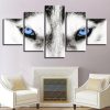 Wolf Eyes - Animal 5 Panel Canvas Art Wall Decor