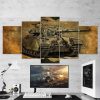 World Of Tanks Centurion - Gaming 5 Panel Canvas Art Wall Decor