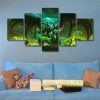 World Of Warcraft 02 - Gaming 5 Panel Canvas Art Wall Decor
