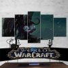 World Of Warcraft Illidan Stormrage 02 - Gaming 5 Panel Canvas Art Wall Decor