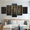 Wyoming Cowboys - Sport 5 Panel Canvas Art Wall Decor