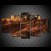 Zabor Solnce Derevo Derevya - Nature 5 Panel Canvas Art Wall Decor