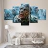 Zombie 09 - Movie 5 Panel Canvas Art Wall Decor