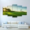 beautiful golf course - Nature 5 Panel Canvas Art Wall Decor